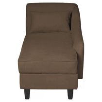 Recamier Diva França 1,60m Suede Marrom - Inova Decor