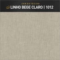 Recamier Banco Berlim Luxo Madeira Maciça Castellar Móbile Linho Bege Claro Linho Bege Claro