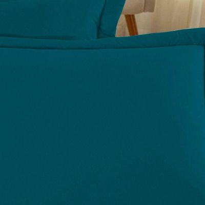 Porta Travesseiro Matelado Nobre 1 Peça Malha 100% Algodão - Petróleo