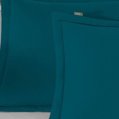 Porta Travesseiro Matelado Nobre 1 Peça Malha 100% Algodão - Petróleo