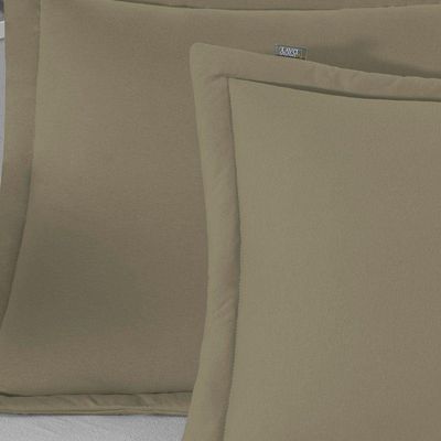 Porta Travesseiro Matelado Nobre 2 Peças Malha 100% Algodão - Avelã