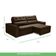 Sofa Retratil Reclinavel 2 Lugares 2,00 Vitória Veludo Marrom Lansofbr