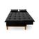 Sofá Cama Reclinável Casal 1,84m Island Suede Preto Premium