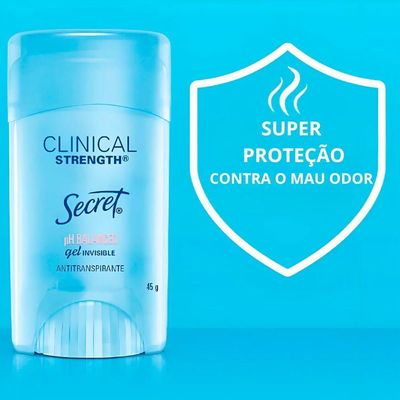 Secret Clinical Strength Clear Gel Ph Balanced - Desodorante 45g
