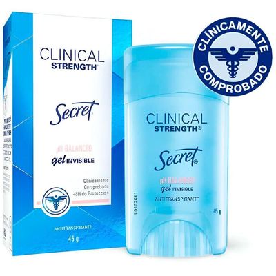 Secret Clinical Strength Clear Gel Ph Balanced - Desodorante 45g