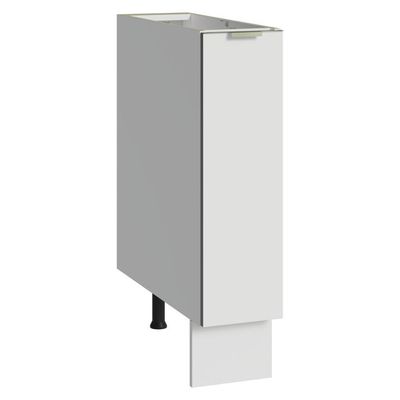 Balcão Porta-temperos 20cm 1 P S/ Tampo B Veludo Lux Madesa Branco/branco Veludo