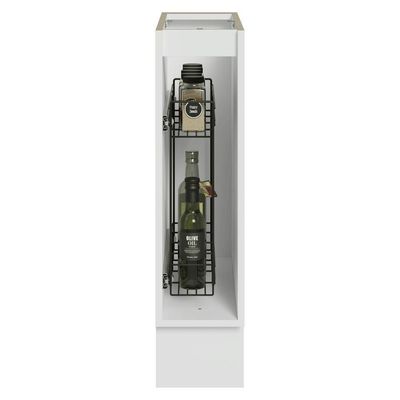 Balcão Porta-temperos 20cm 1 P S/ Tampo B Veludo Lux Madesa Branco/branco Veludo
