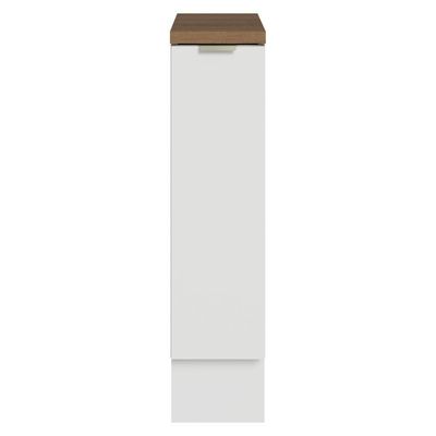 Balcão Porta-temperos 20cm 1 P C/ Tampo B Vel/r Lux Madesa Branco/branco Veludo/rustic