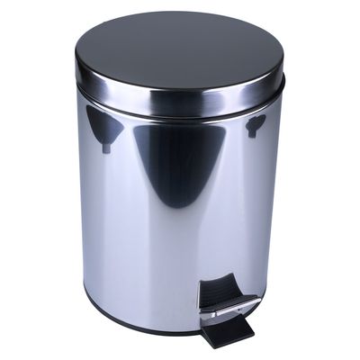 Lixeira de Inox com Pedal Le Shine Prata 5L