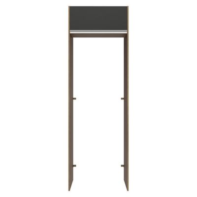 Porta-geladeira 73 Cm 1 Porta Basculante Rustic/preto Glamy Madesa Rustic/preto