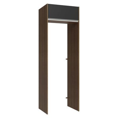 Porta-geladeira 73 Cm 1 Porta Basculante Rustic/preto Glamy Madesa Rustic/preto