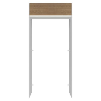 Porta-geladeira 103 Cm 1 Porta Basculante Branco/rustic Glamy Madesa Branco/rustic