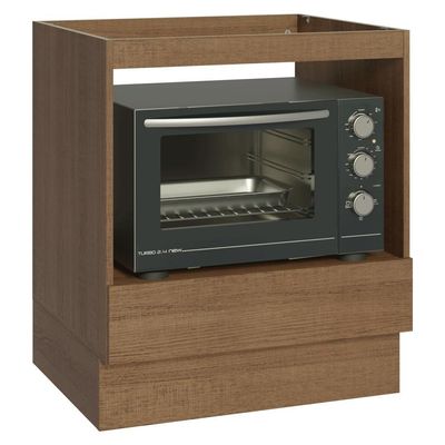 Balcão Para Forno/micro-ondas 70 X 60 Cm 1 Gaveta (sem Tampo) Rustic Madesa Rustic
