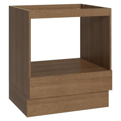 Balcão Para Forno/micro-ondas 70 X 60 Cm 1 Gaveta (sem Tampo) Rustic Madesa Rustic