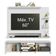 Rack Com Painel Para Tv Até 60 Polegadas 180 Cm Branco/rustic Metz Madesa Branco/rustic
