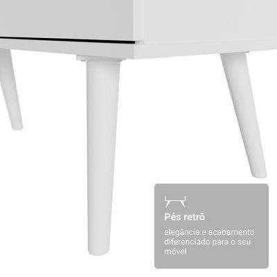 Escrivaninha Penteadeira De Canto 3 Gavetas Madesa Branco