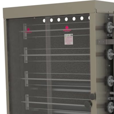 Forno Industrial Rotativo A Gás Progás Style Pr-634 6 Espetos Para 30 Frangos Bivolt P25420