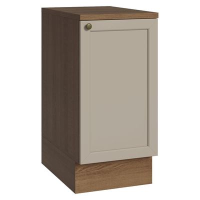Balcão De Cozinha 40 Cm 1 Porta Rustic-crema Vik Madesa Rustic-crema