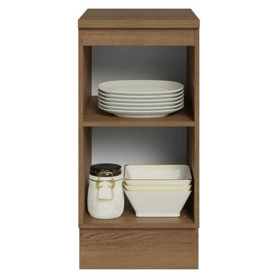 Balcão De Cozinha 40 Cm 1 Porta Rustic-crema Vik Madesa Rustic-crema