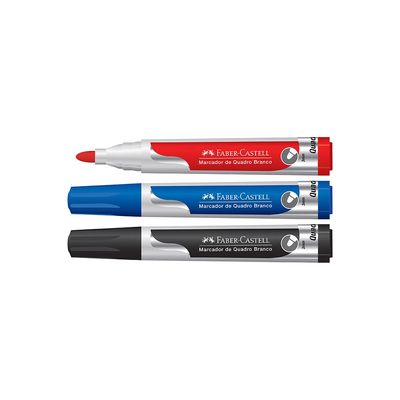 Marcador para Quadro Branco Faber-Castell Color com 3 Unidades