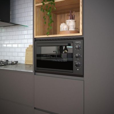 Forno Elétrico Grill E50 De Embutir 50L Fogatti Preto 220V