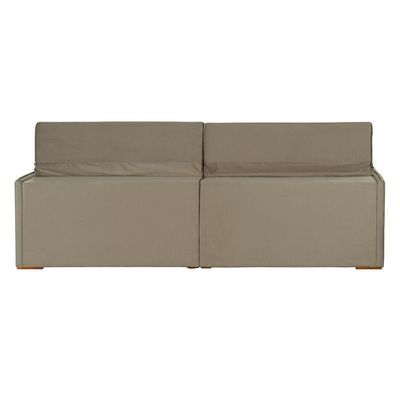 Sofá 4 Lugares 2.30 Mt Com Molas Retrátil E Reclinável Bege