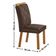 Mesa De Jantar Yasmin 180 Tampo Com Vidro 6 Cadeiras Melissa Veludo Marrom/nat/off/serig. Off