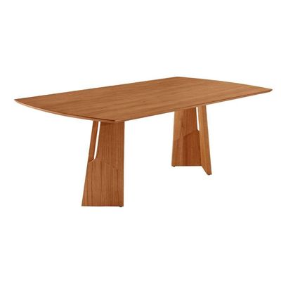 Mesa Para Sala De Jantar Florida 220cm Tampo Barril Laminado Cinamomo Imbuia
