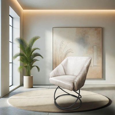 Kit 4 Poltronas Luxo Alana Veludo Base Luxo Preto - Pallazio Cor Bege
