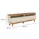 Rack Bancada Selene 3 Gavetas Pés De Madeira Cinamomo E Off White - Pallazio