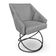 Poltrona Luxo Alana Suede Base Luxo Preto - Pallazio Cor Grafite