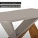 Mesa De Jantar Yasmin 180cm Tampo Mdf Moderna Mobília Naturalle /off White /serig. Off