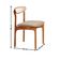 Conjunto 2 Cadeira De Jantar Noronha Premium Moderna Mobília Milano / Imbuia Nat.