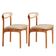 Conjunto 2 Cadeira De Jantar Noronha Premium Moderna Mobília Milano / Imbuia Nat.