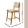 Conjunto Mesa Bistrô Ballare Tampo Redondo E 4 Banquetas Eva Linho Off/imbuia Nat/cinam. Imbuia