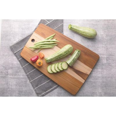 FSC Tábua Retangular Tramontina Kitchen em Madeira Teca 40x27 cm