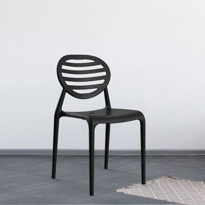 Cadeira Stripe em Polipropileno Preto Im In
