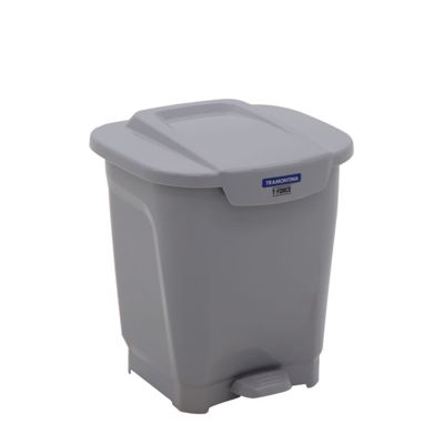 Lixeira Tramontina T-Force em Polipropileno Cinza 25 L