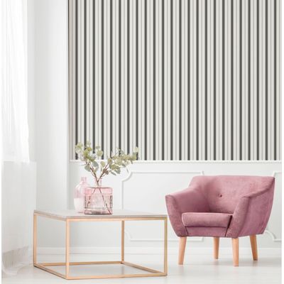 Papel de Parede Essential Listras Preta ES98164