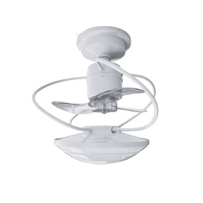 Ventilador de Teto Treviso Branco Bali Chave Parede Bivolt