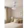 Ventilador de Teto Treviso Branco Bali Chave Parede Bivolt