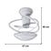 Ventilador de Teto Treviso Branco Bali Chave Parede Bivolt