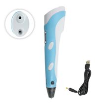 Caneta 3D Impressora USB Com Refil (Azul)