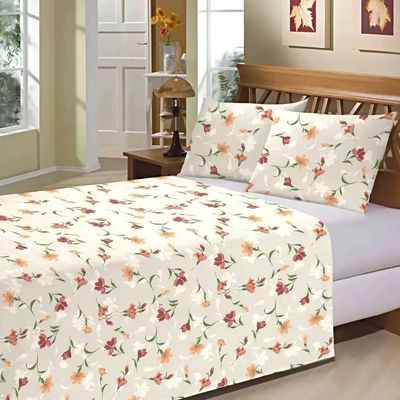Jogo de Cama Queen Camesa Microfibra Estampado 3 Peças - Item Sortido