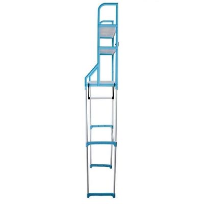 Estante Portátil 3 Prateleiras Rack Multiuso Banheiro Azul