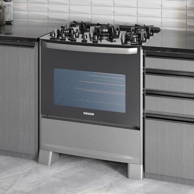 Fogão Master Grill 5 Queimadores Prix Suggar 110V