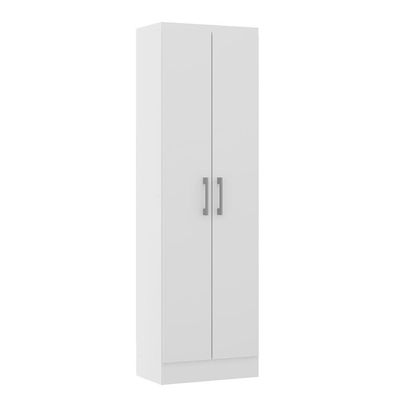 Armário De Lavanderia Multiuso Com 2 Portas Menu Móveis Branco