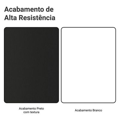 Guarda-roupa Casal Com Pés 3 Portas De Correr Com Espelho Preto Branco Reno Madesa