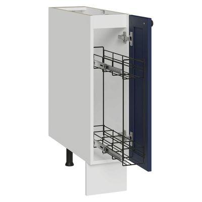 Balcão Porta-temperos 20 Cm 1 Porta (sem Tampo) Branco/azul Vik Madesa Branco/azul
