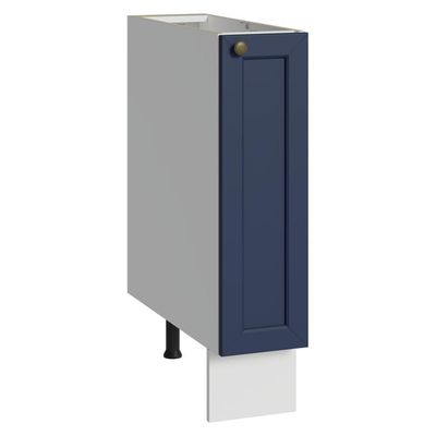 Balcão Porta-temperos 20 Cm 1 Porta (sem Tampo) Branco/azul Vik Madesa Branco/azul